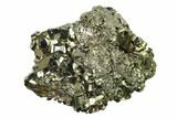 Gleaming Pyrite Crystal Cluster - Peru #138141-1
